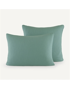 Наволочка для детской подушки из органического хлопкового газа Yafa зеленый Laredoute