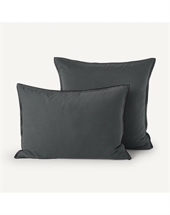 Наволочка для детской подушки из стираного биохлопкового плотна Gypse черный Am.pm.