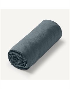 Детская простыня натяжная из стираного льна Elina синий Laredoute