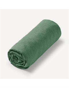 Детская простыня натяжная из стираного льна Elina зеленый Laredoute