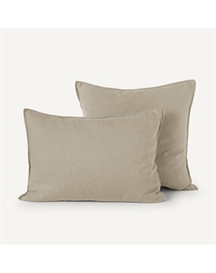 Наволочка из осветленного льна Elina бежевый Laredoute