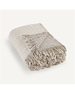 Покрывало из органического хлопкового муслина Aska серый Laredoute