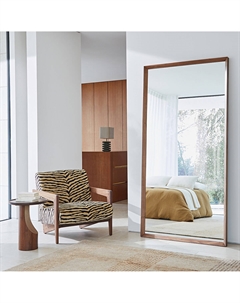 Прикроватный столик из ореха и шпона грецкого ореха Stigido каштановый Am.pm.