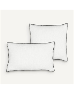 Чехол на подушку 100 стираный лен ELina белый Laredoute