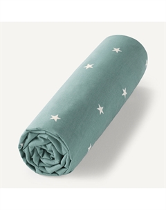 Простыня натяжная из перкали из биохлопка Stella синий Laredoute