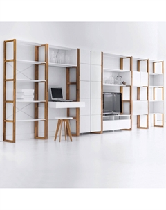 Шкаф книжный Compo белый La redoute interieurs