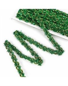 Тесьма зеленая, 1.5 см, в рулоне 10 м Страна карнавалия