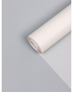 Пленка матовая для цветов и декора, pastel, белая 0.59×7 м 180 г Upak land