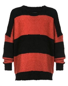 Amiri свитер в полоску в стиле оверсайз xl черный Amiri