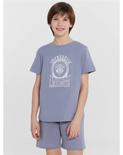 Комплект домашний для мальчиков сиреневый с принтом Mark formelle