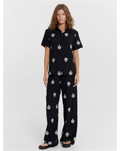 Комплект женский черный с принтом Mark formelle