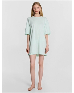 Туника домашняя женская мятная с принтом Mark formelle