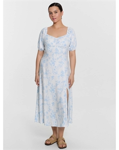 Платье женское белое с цветочным принтом Mark formelle