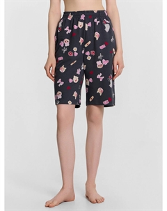 Шорты женские серые с принтом Mark formelle