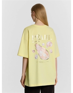 Футболка женская желтая с принтом Mark formelle