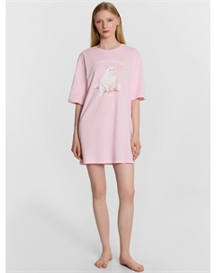 Туника женская розовая с принтом Mark formelle