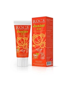 JUNIOR Зубная паста для детей 6-12 лет ФРУКТОВАЯ РАДУГА 45 R.o.c.s.
