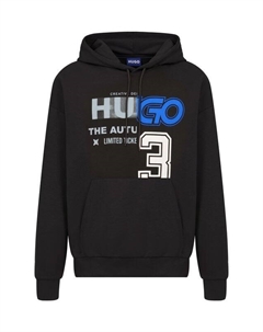 Хлопковое худи Hugo blue