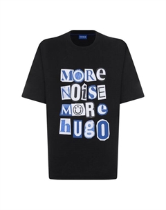 Хлопковая футболка Hugo blue