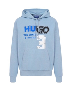 Хлопковое худи Hugo blue