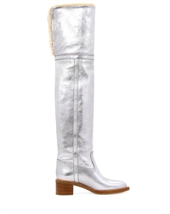 Ботфорты кожаные Celine