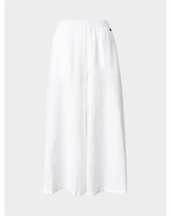 Брюки на резинке с логотипом, белые Aspesi