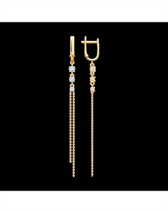 Серьги из золота с фианитами Sokolov