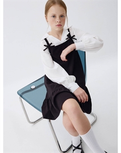 Школьный сарафан с бантиками для девочек Sela