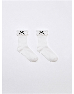 Носки с оборкой и бантиком для девочек Sela