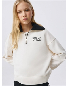 Свитшот с воротником на молнии для девочек Sela