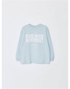 Лонгслив оверсайз с принтом детский Sela