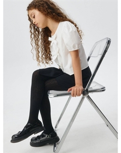 Базовые колготки в рубчик для девочек Sela