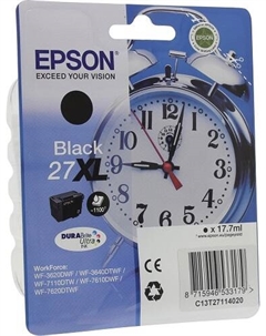 Картридж C13T27114020/C13T27114022 для WF7110/7610 черный повышенной XL емкости Epson