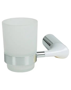 Стакан для зубных щеток Swensa Lock SWR-6600-33-CRM подвесной стекло/металл цвет хром