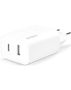 Сетевое зарядное устройство TTEC 2SCS24B, USB-A, USB-C, 32Вт, белый Ttec