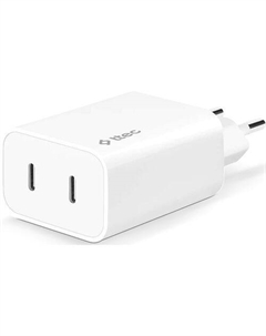 Сетевое зарядное устройство TTEC 2SCS27B, 2xUSB-C, 40Вт, белый Ttec