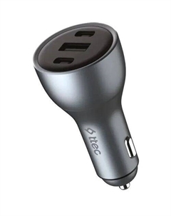 Автомобильное зарядное устройство TTEC 2CKP05S, USB-A, 2xUSB-C, 130Вт, черный Ttec