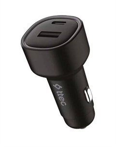 Автомобильное зарядное устройство TTEC 2CKP02S, USB-A, USB-C, 48Вт, черный Ttec