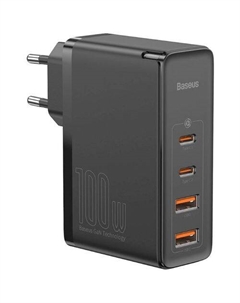 Сетевое зарядное устройство BASEUS GaN5 Ultra, 2xUSB-A, 2xUSB-C, USB-C, 100Вт, 5A, черный Baseus