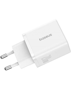 Сетевое зарядное устройство BASEUS Cube, USB-A, USB-C, 20Вт, 3A, белый Baseus