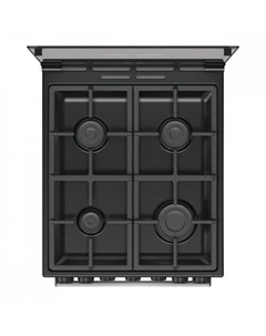 Газовая плита Gorenje GK5B44SF, электрическая духовка, стеклянная крышка, чугун, серебристый
