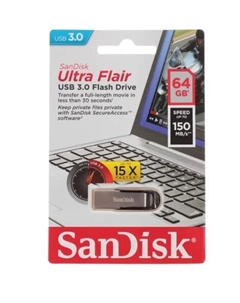 USB Flash накопитель 64GB Cruzer Ultra Flair ( SDCZ73-064G-G46 ) USB3.0 Серебристый Sandisk