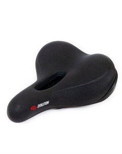Седло велосипедное TTG012, комфорт 256x226 мм, анатомическое, винил, черное, SD-EV-012G-0-BK Evolution