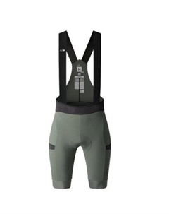 Велотрусы c лямками GRIT 2.0 WOMEN EVERGREEN, серо-зеленый, 10-02-093-003 (Размер: XS) Gobik