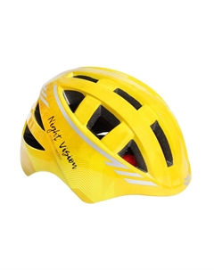 Велошлем детский, индивидуальная упаковка, желтый, VSH 10 night vision kids (Размер: S) Vinca sport