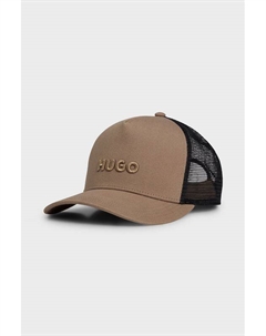 Бейсболка хлопковая с логотипом Hugo