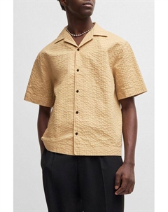 Рубашка хлопковая с коротким рукавом Hugo