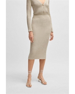 Юбка трикотажная в рубчик Boss