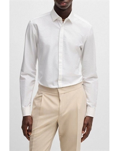 Рубашка из смесового хлопка Hugo