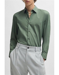 Рубашка хлопковая прямого кроя Hugo